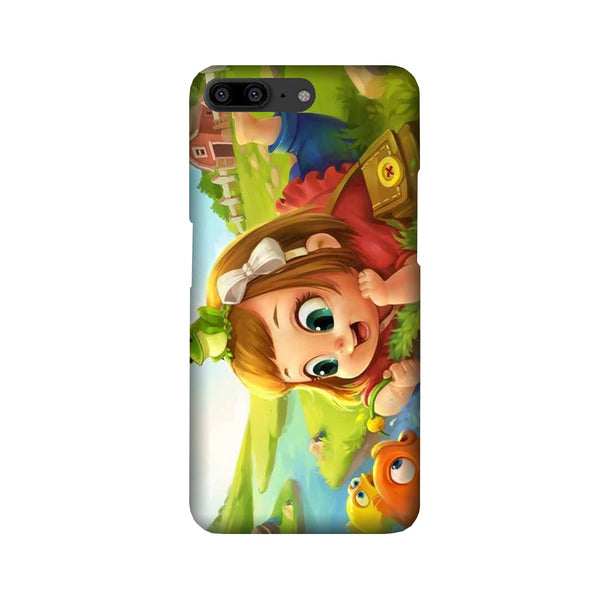 Baby Girl Mobile Back Case for OnePlus 5   (Design - 339)