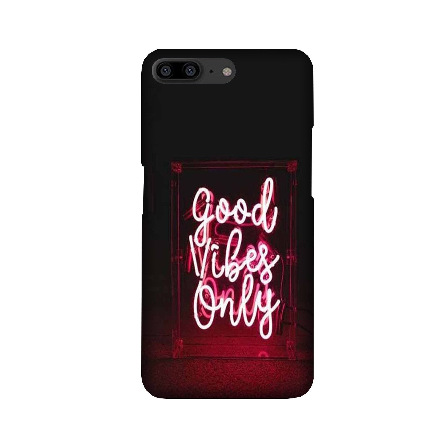 Good Vibes Only Mobile Back Case for OnePlus 5   (Design - 354)