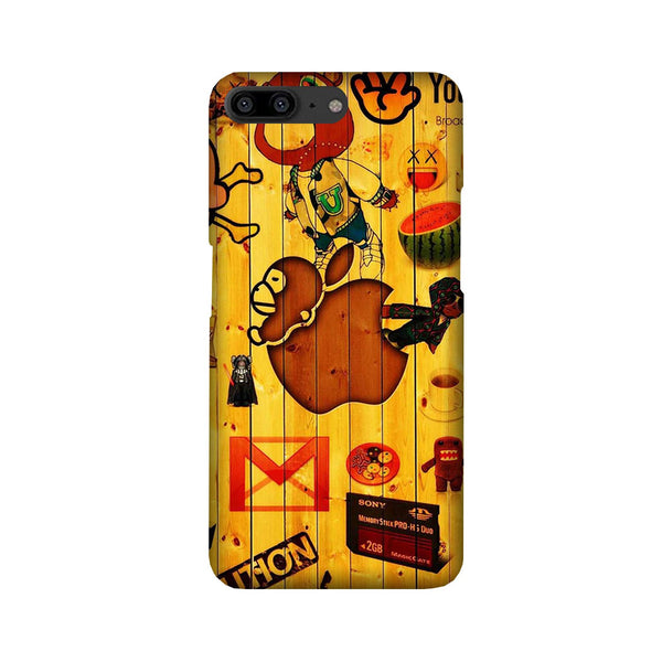Wooden Texture Mobile Back Case for OnePlus 5   (Design - 367)