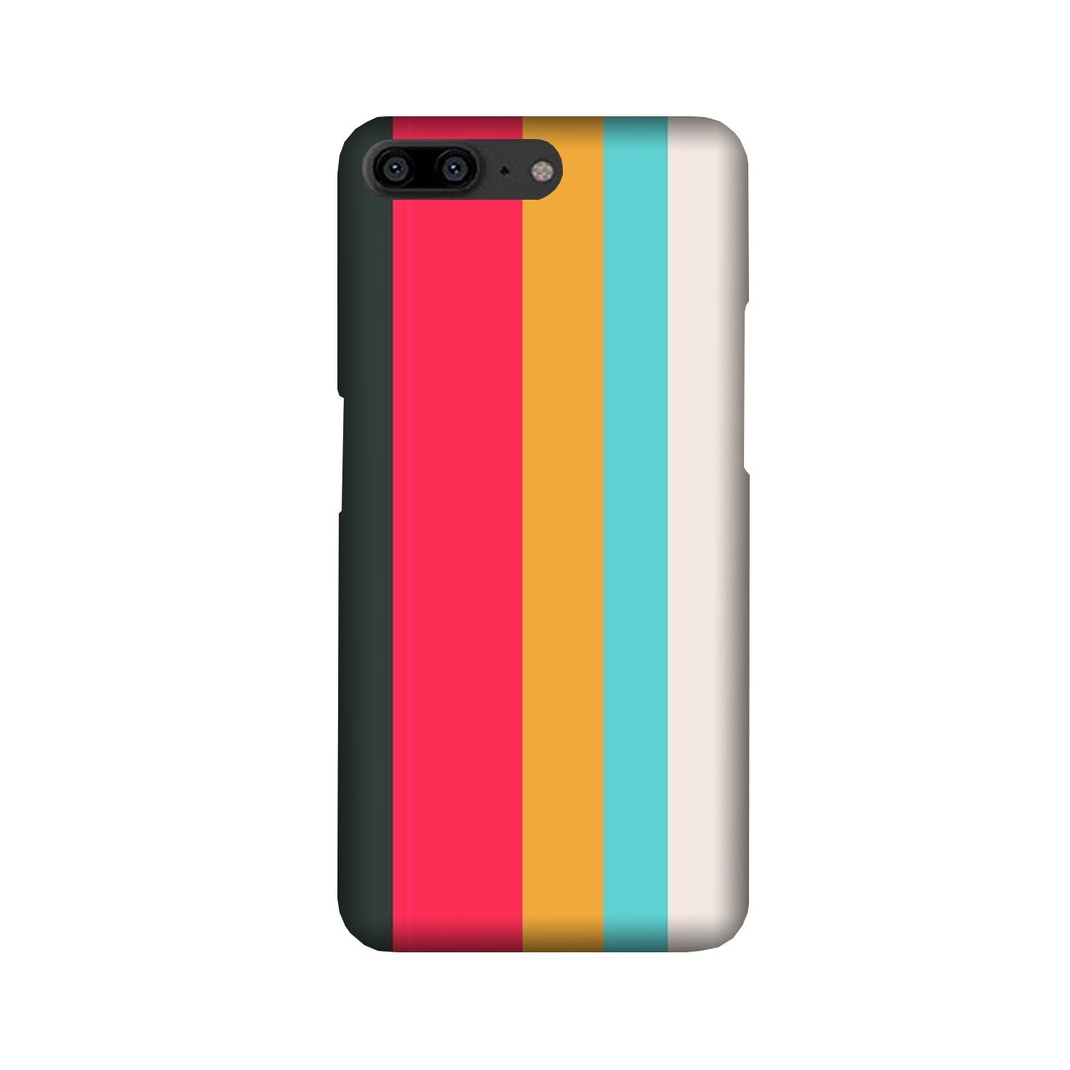 Color Pattern Mobile Back Case for OnePlus 5 (Design - 369)