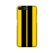Black Yellow Pattern Mobile Back Case for OnePlus 5   (Design - 377)