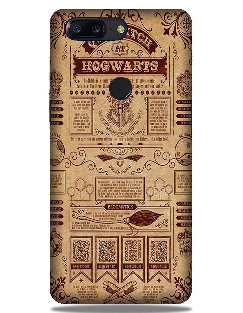 Hogwarts Mobile Back Case for OnePlus 5T   (Design - 304)