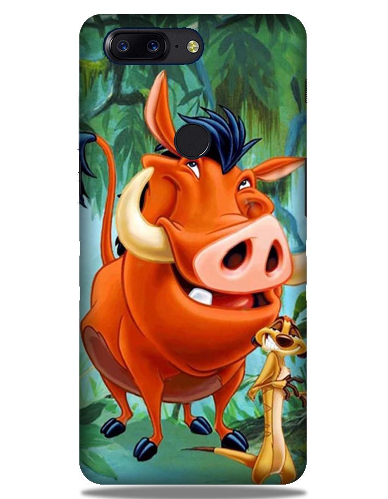 Timon and Pumbaa Mobile Back Case for OnePlus 5T   (Design - 305)