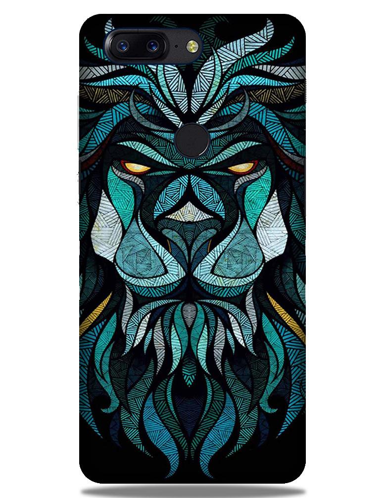 Lion Mobile Back Case for OnePlus 5T   (Design - 314)