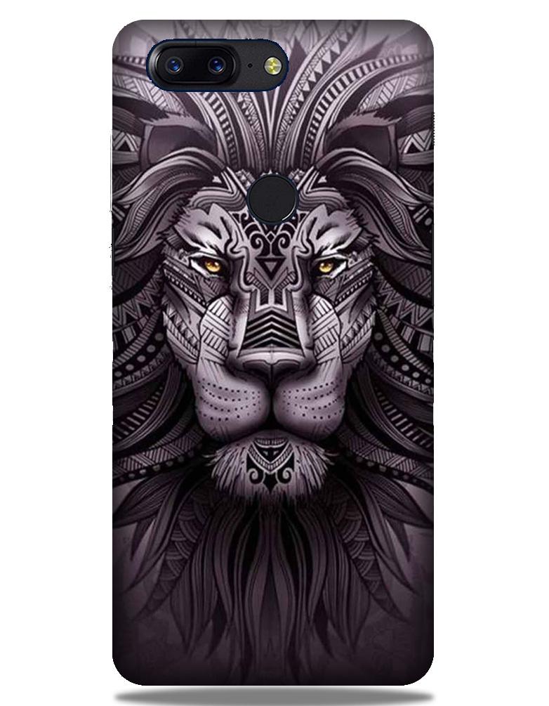 Lion Mobile Back Case for OnePlus 5T   (Design - 315)