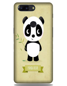 Panda Bear Mobile Back Case for OnePlus 5T   (Design - 317)