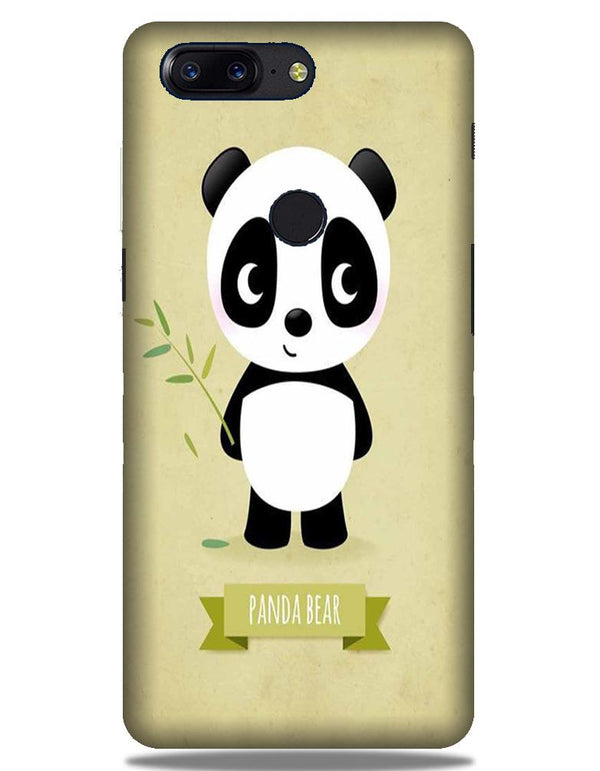 Panda Bear Mobile Back Case for OnePlus 5T   (Design - 317)