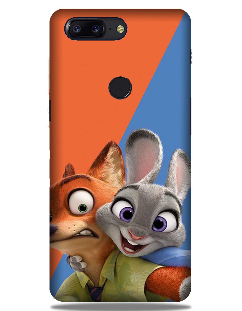 Cartoon Mobile Back Case for OnePlus 5T   (Design - 346)