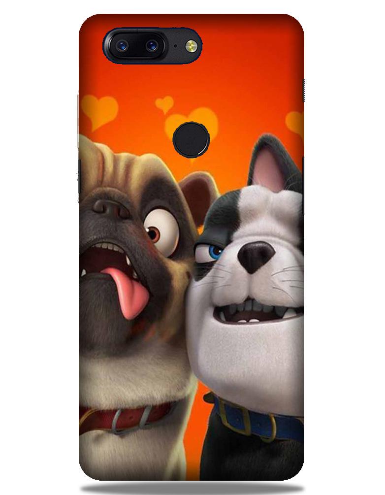 Dog Puppy Mobile Back Case for OnePlus 5T   (Design - 350)