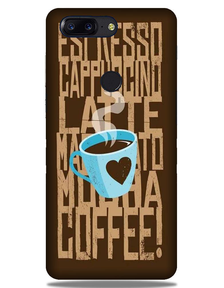 Love Coffee Mobile Back Case for OnePlus 5T   (Design - 351)
