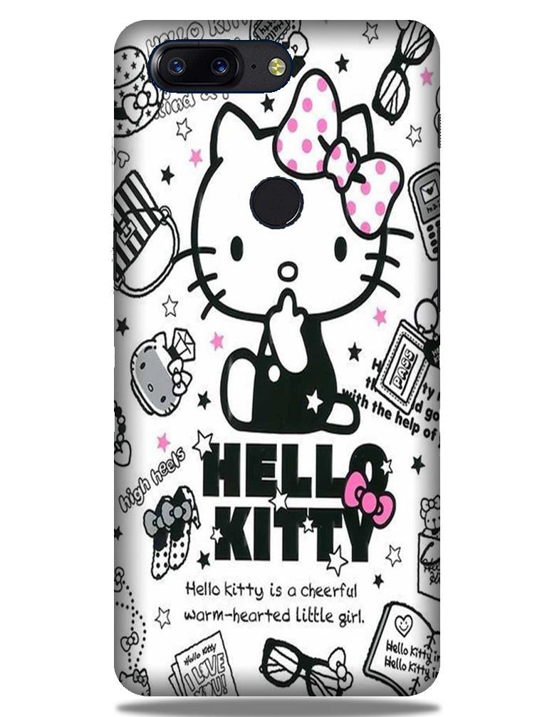 Hello Kitty Mobile Back Case for OnePlus 5T   (Design - 361)