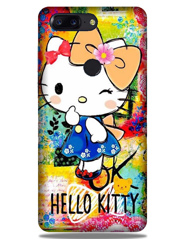 Hello Kitty Mobile Back Case for OnePlus 5T   (Design - 362)