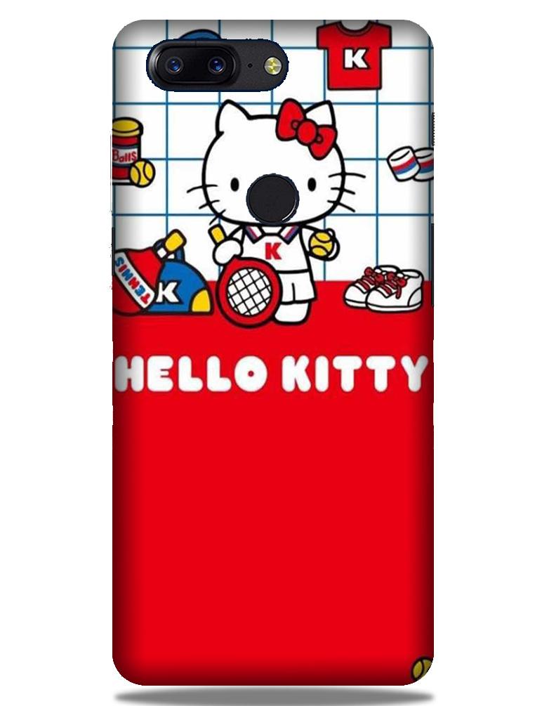 Hello Kitty Mobile Back Case for OnePlus 5T   (Design - 363)