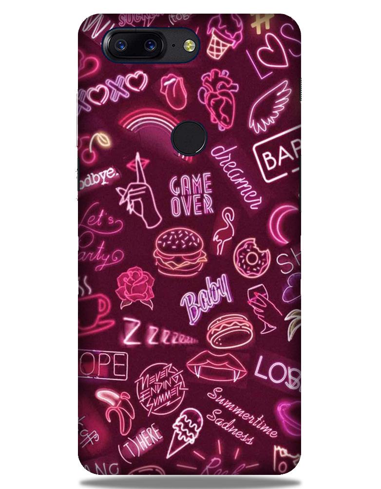 Party Theme Mobile Back Case for OnePlus 5T   (Design - 392)