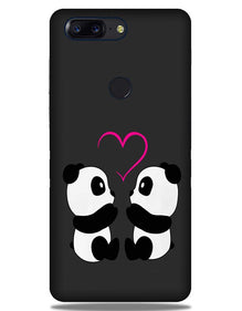 Panda Love Mobile Back Case for OnePlus 5T   (Design - 398)