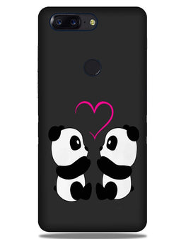 Panda Love Mobile Back Case for OnePlus 5T (Design - 398)