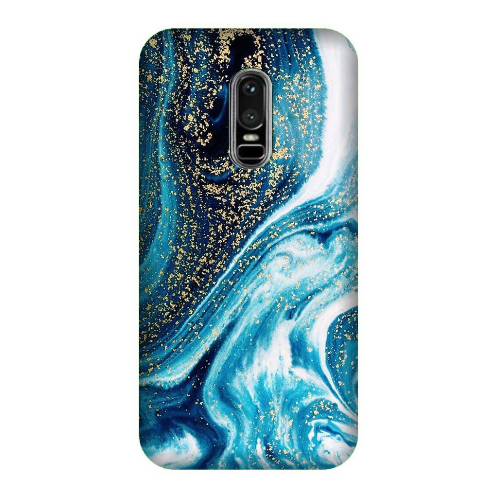 Marble Texture Mobile Back Case for OnePlus 6 (Design - 308)