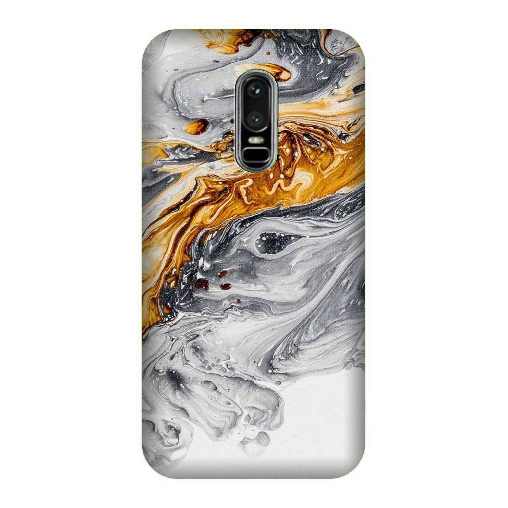 Marble Texture Mobile Back Case for OnePlus 6 (Design - 310)