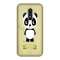 Panda Bear Mobile Back Case for OnePlus 6   (Design - 317)