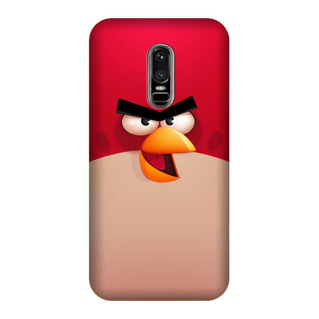 Angry Bird Red Mobile Back Case for OnePlus 6 (Design - 325)