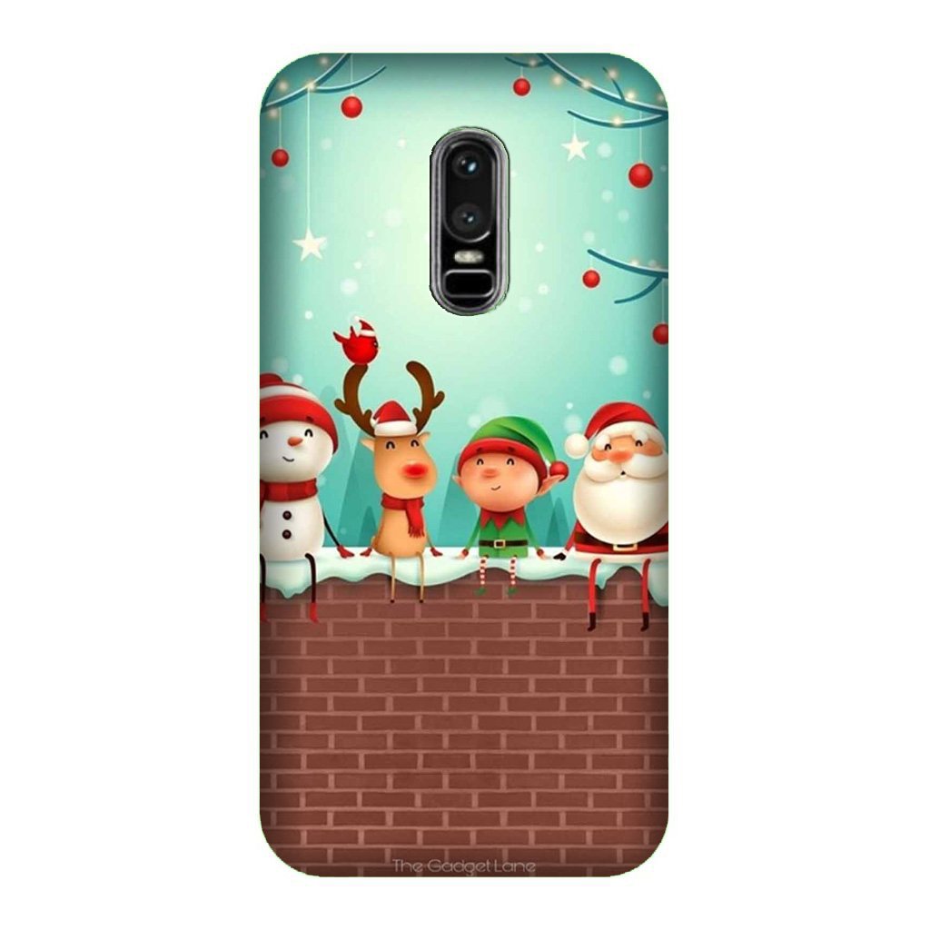 Santa Claus Mobile Back Case for OnePlus 6 (Design - 334)