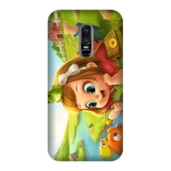 Baby Girl Mobile Back Case for OnePlus 6   (Design - 339)