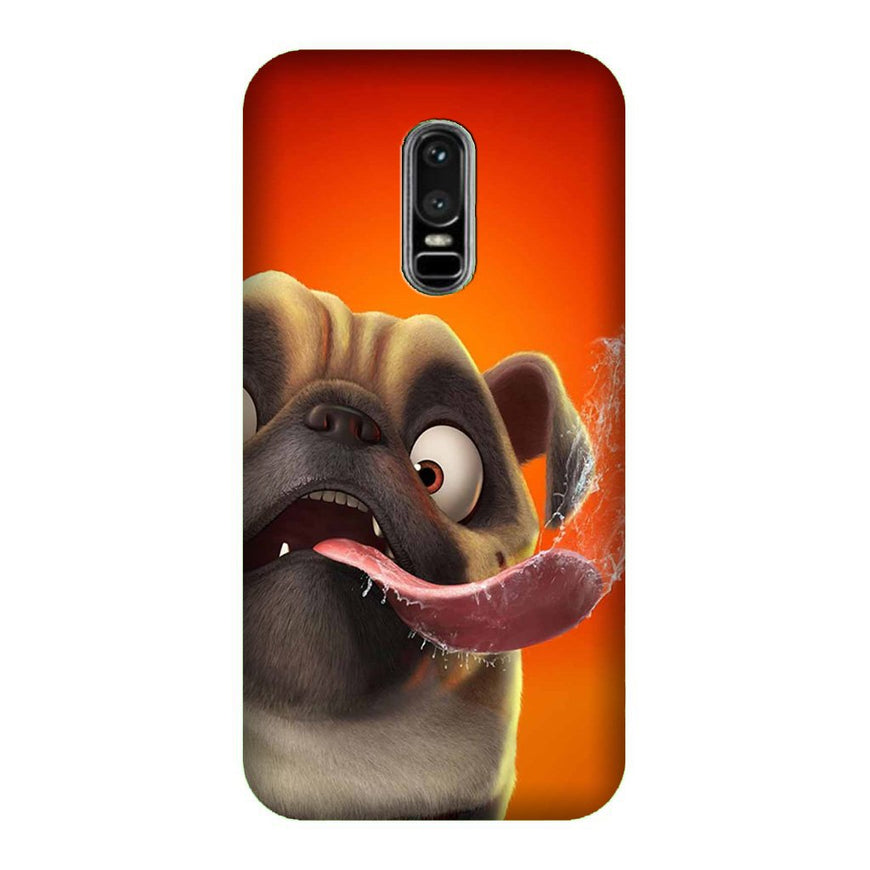 Dog Mobile Back Case for OnePlus 6   (Design - 343)
