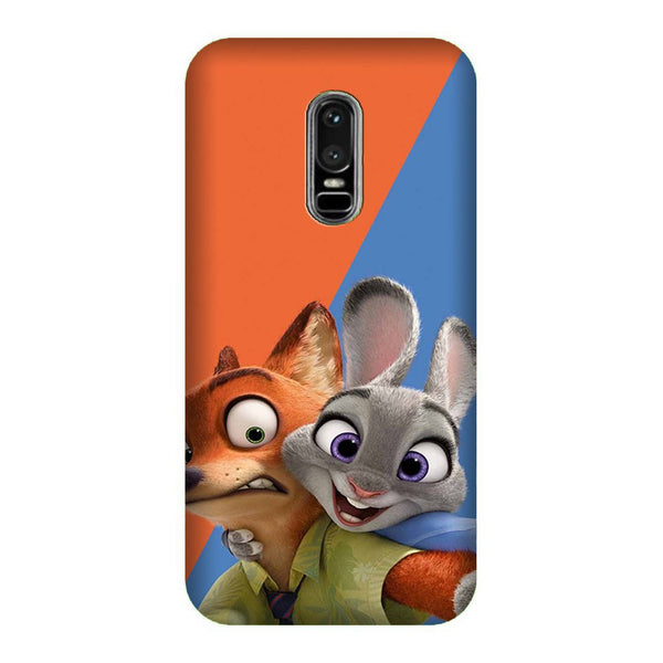 Cartoon Mobile Back Case for OnePlus 6   (Design - 346)