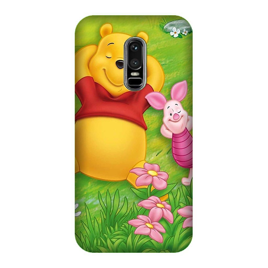 Winnie The Pooh Mobile Back Case for OnePlus 6 (Design - 348)