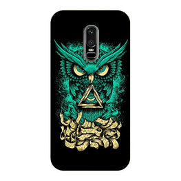 Owl Mobile Back Case for OnePlus 6 (Design - 358)