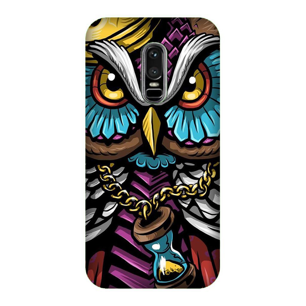 Owl Mobile Back Case for OnePlus 6   (Design - 359)