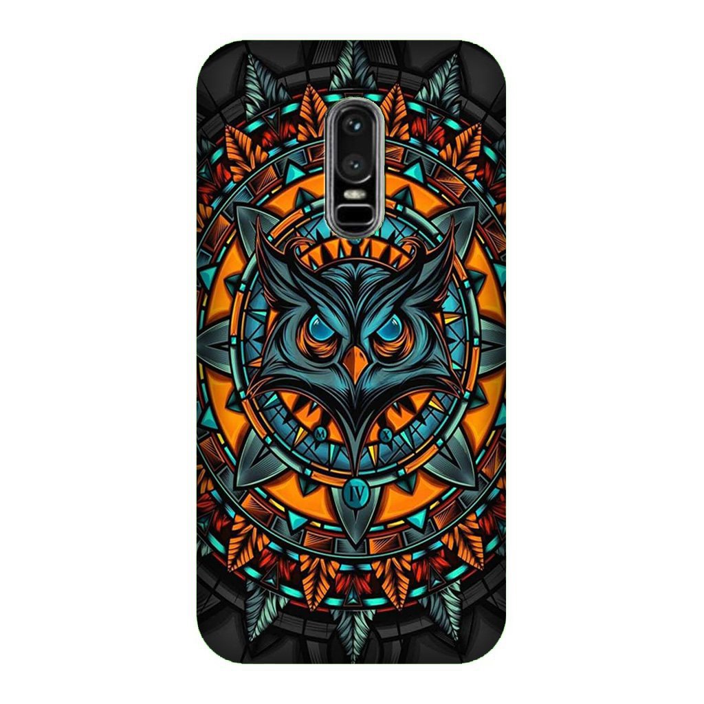 Owl Mobile Back Case for OnePlus 6   (Design - 360)