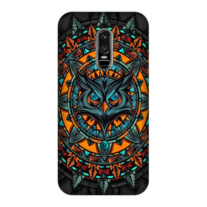Owl Mobile Back Case for OnePlus 6   (Design - 360)