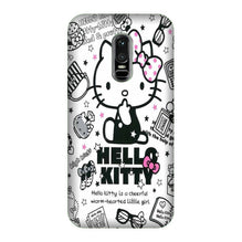 Hello Kitty Mobile Back Case for OnePlus 6   (Design - 361)