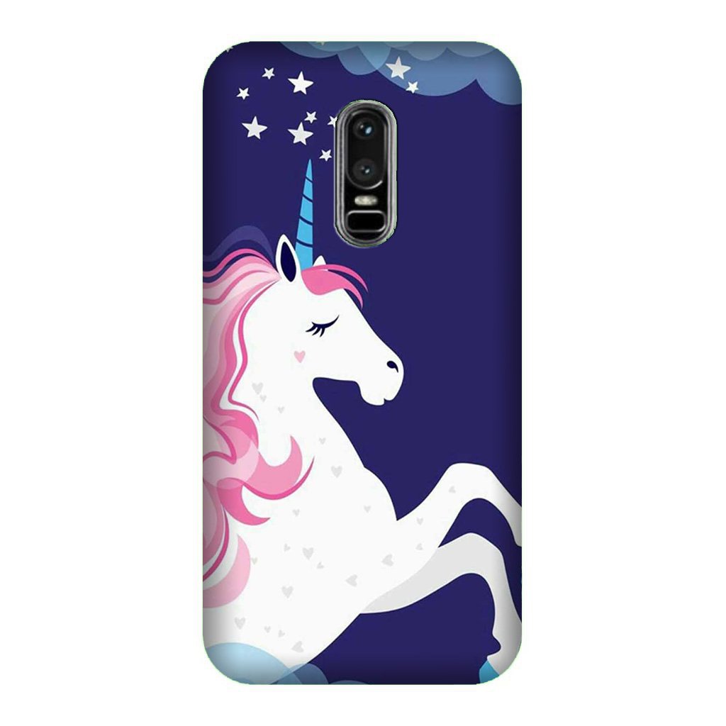 Unicorn Mobile Back Case for OnePlus 6 (Design - 365)