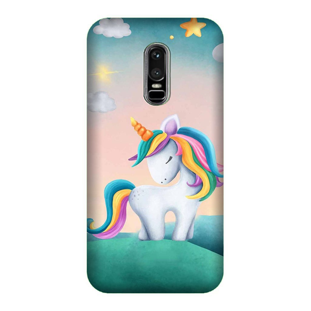 Unicorn Mobile Back Case for OnePlus 6 (Design - 366)