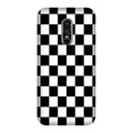 Black White Boxes Mobile Back Case for OnePlus 6   (Design - 372)