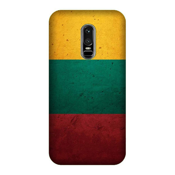 Color Pattern Mobile Back Case for OnePlus 6   (Design - 374)