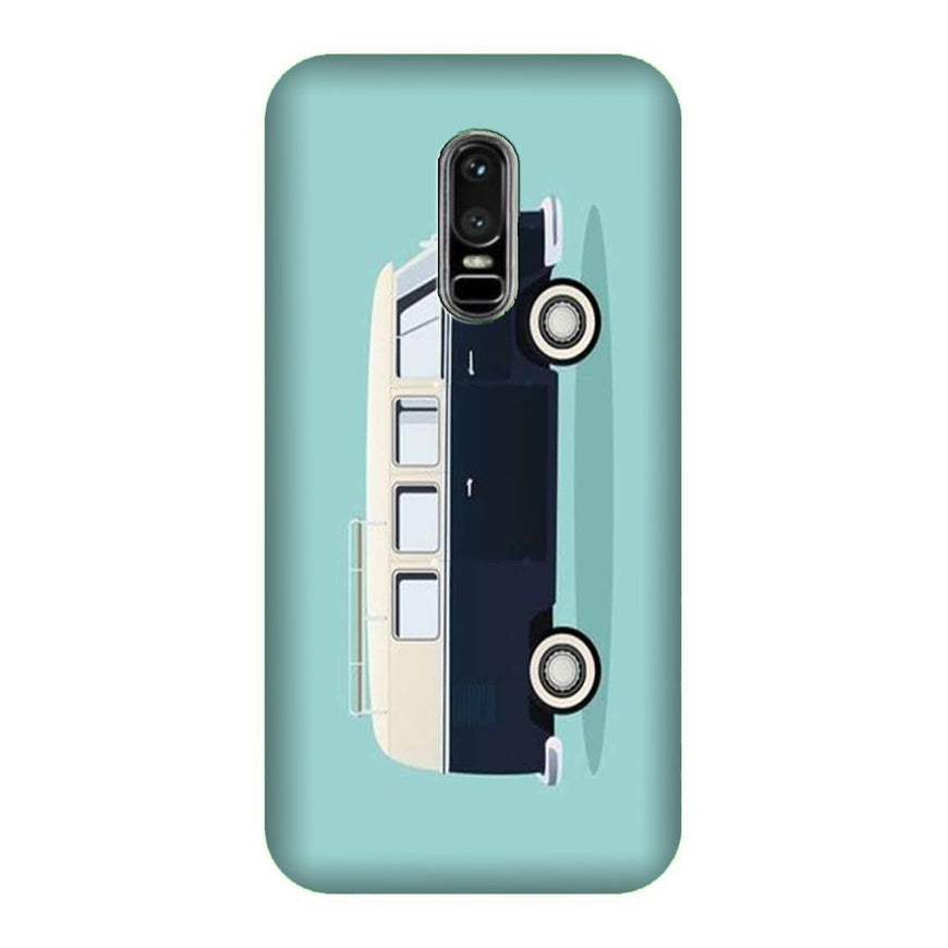 Travel Bus Mobile Back Case for OnePlus 6   (Design - 379)