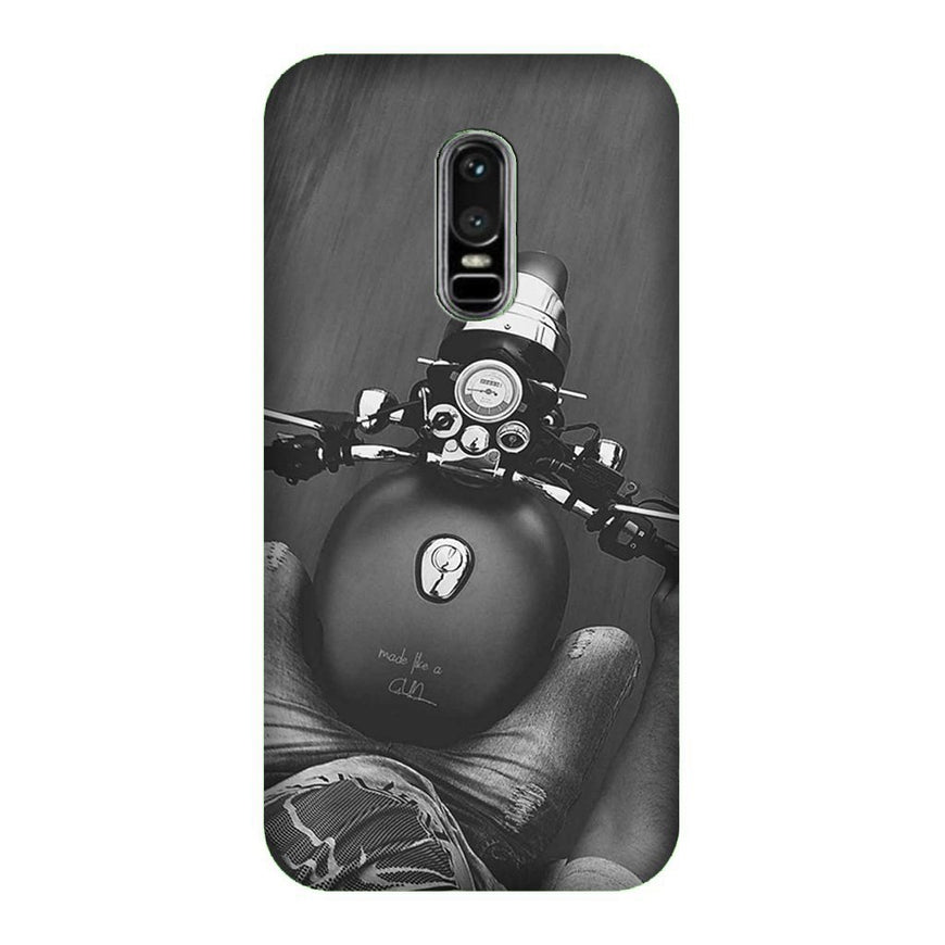 Royal Enfield Mobile Back Case for OnePlus 6   (Design - 382)