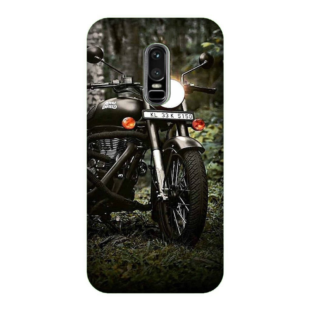 Royal Enfield Mobile Back Case for OnePlus 6 (Design - 384)