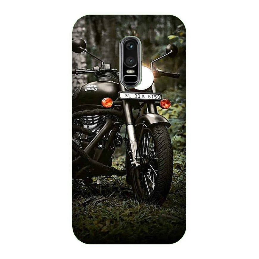 Royal Enfield Mobile Back Case for OnePlus 6   (Design - 384)