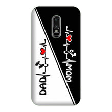 Love Mom Dad Mobile Back Case for OnePlus 6   (Design - 385)