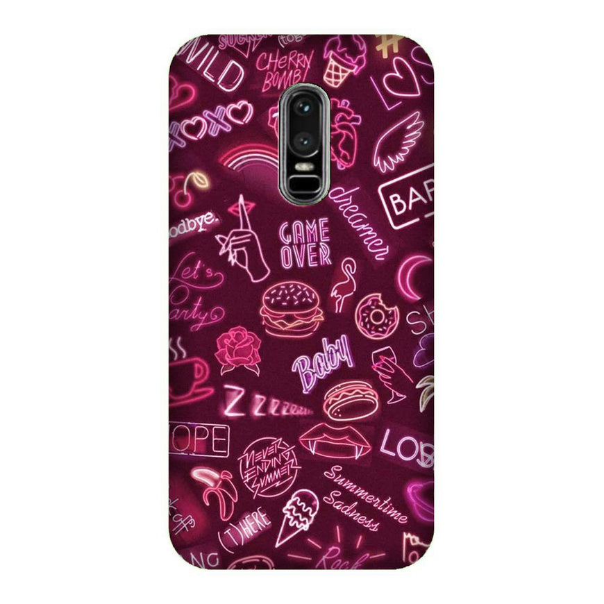 Party Theme Mobile Back Case for OnePlus 6   (Design - 392)