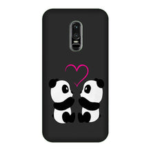 Panda Love Mobile Back Case for OnePlus 6   (Design - 398)