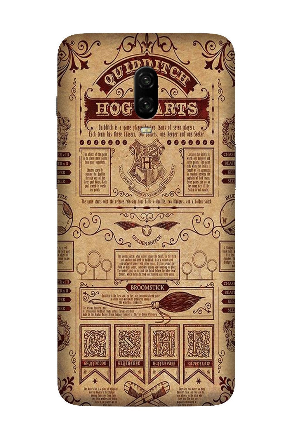 Hogwarts Mobile Back Case for OnePlus 6T  (Design - 304)