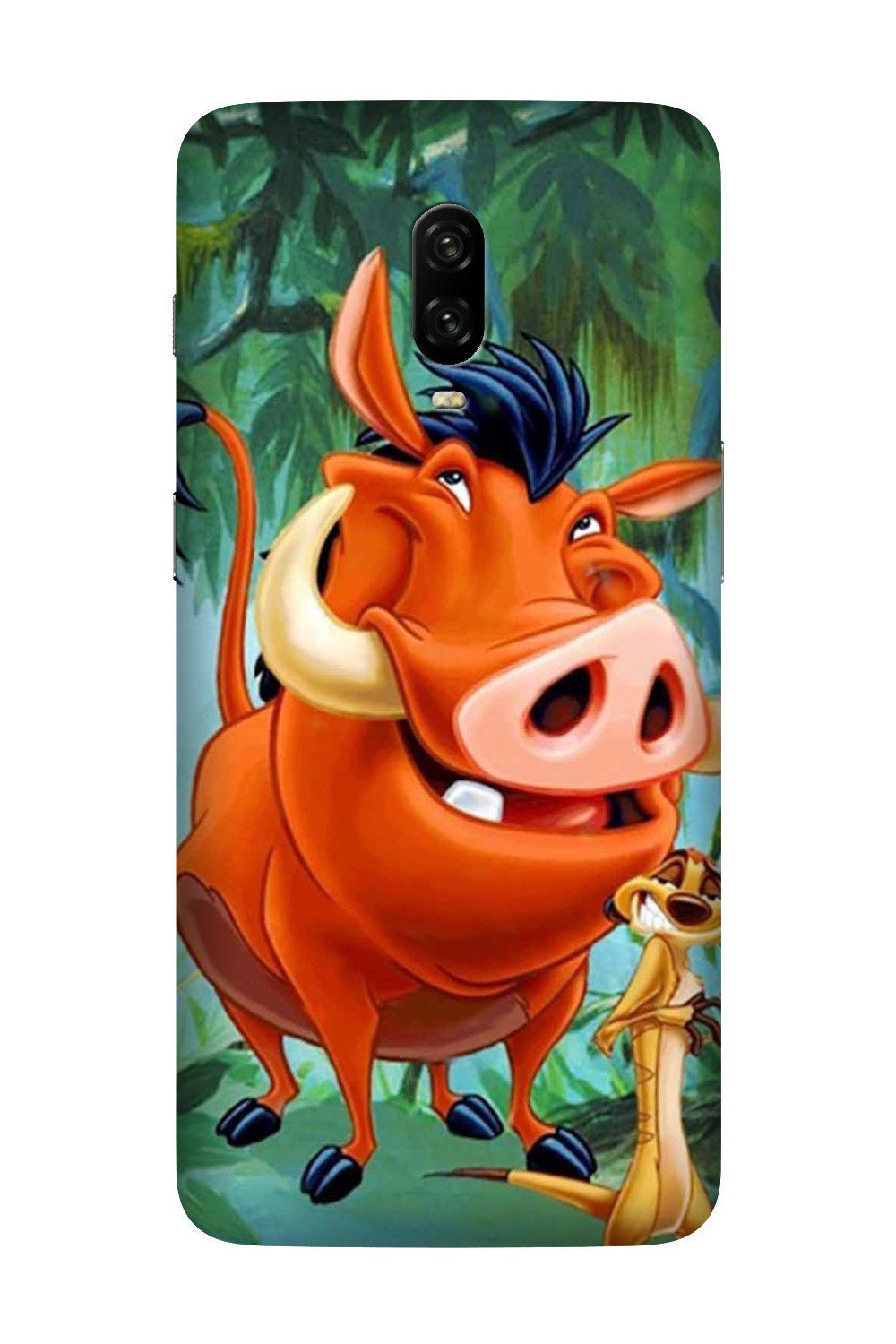 Timon and Pumbaa Mobile Back Case for OnePlus 6T(Design - 305)