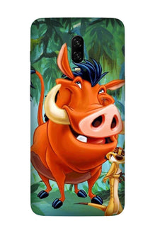 Timon and Pumbaa Mobile Back Case for OnePlus 6T  (Design - 305)