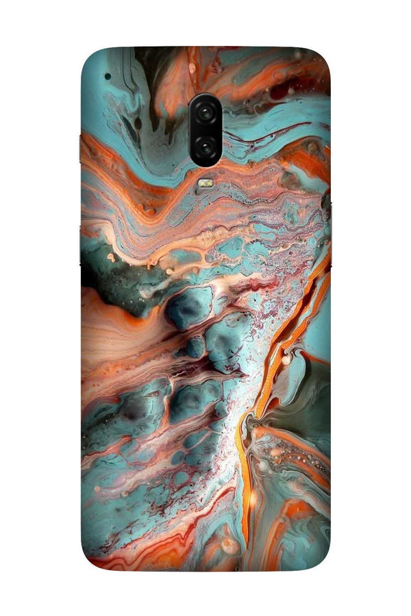 Marble Texture Mobile Back Case for OnePlus 6T  (Design - 309)