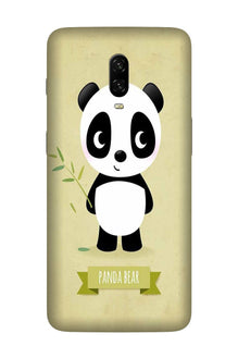 Panda Bear Mobile Back Case for OnePlus 7  (Design - 317)